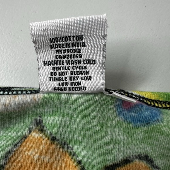 Parsley Sage Shirt Top Womens Small Multicolor Floral Art Tropical Watercolor - Picture 8 of 11